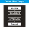 20/40/80pcs Reserved Table Signs Double Sided Seating Name Cards Tables Tent Blank Card for Wedding Restaurant Party Event