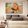 5D Diy Diamond Painting  A Lion Cross Stitch Set Full Diamond Embroidery Mosaic Art Picture of Rhinestones Decor Gift