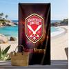 Sheffield United FC Personalized Printed Beach Towel Soccer Logo Support Custom Name Text Absorbent Towel For Sport Travel Special Gift