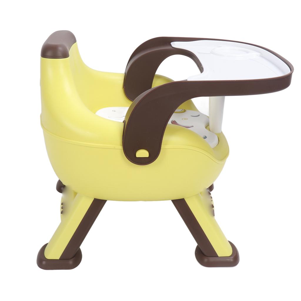 Baby Eating Chair with Double Layer Tray Squeaky Cushion Backrest Multifunctional Kids Dinning