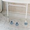 4Pcs Grey Anti-Slip Rubber Leg Tips for Shower Chair Bath Stool Commode Seat Replacement Feet Caps Wear-Resistant Floor