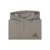 adidas Jaqueta Esportiva Masculina com Capuz, Zíper e Manga Longa, Cinza