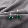 Green Onyx Jewelry, 925 Solid Sterling Silver Earrings, Handmade Beautiful Silver Earrings For Anniversary Gift