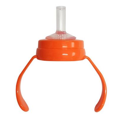 Little Bobdog dětská láhev kompatibilní sada brčka + držátka, oranžová, 1 sada