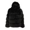 Women Faux Mink  Winter Hooded New Faux  Jacket Warm Thick Outerwear Jacket