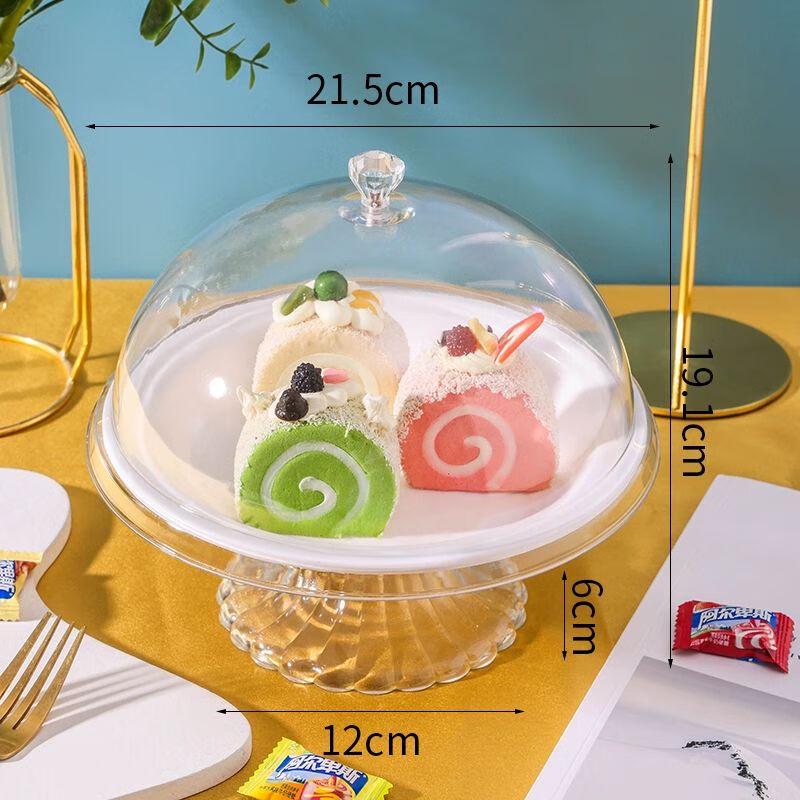 Divided Acrylic Food Display Tray with Lid