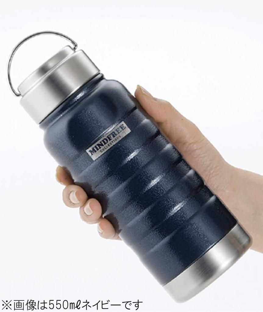 Kakusei Stainless Steel Mug Bottle, White, 1000ml, MF-10W