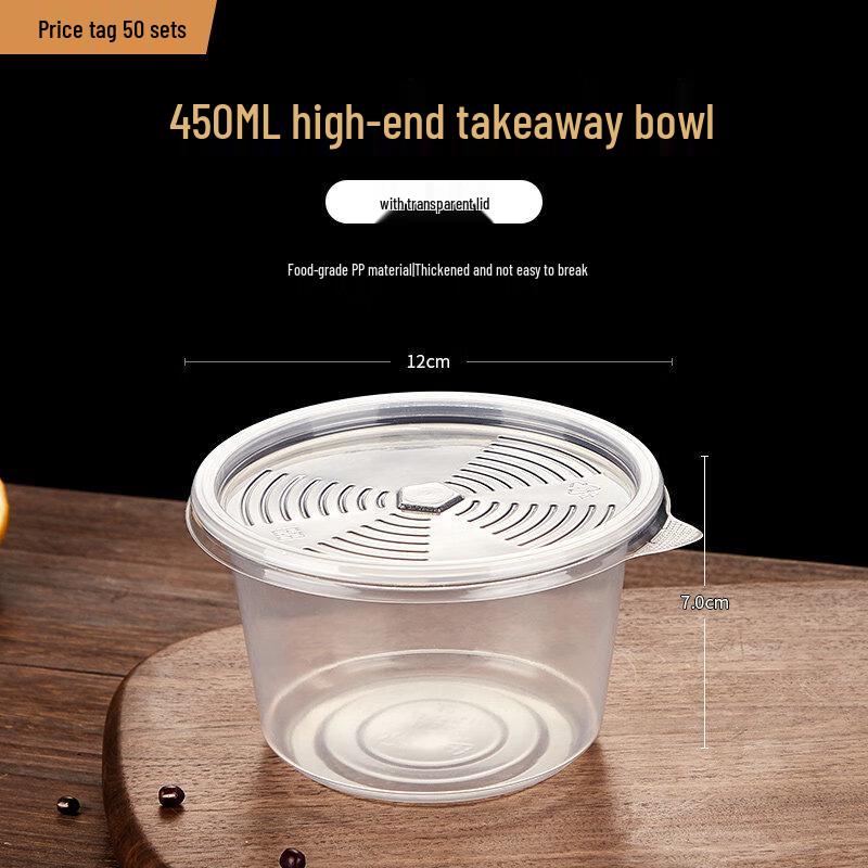 Disposable Round Plastic Takeout Bowls
