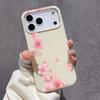 Pink Peach Blossoms Pattern Phone Case For iPhone 16 Pro Case iPhone 13 15 11 12 14 Pro Max 16e 15 Plus 17 Air Shockproof Cover