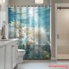 Ocean Underwater Coral Reef Shower Curtain Starfish Tropical Sea Life Bathroom Decor Polyester Print for Home Bathroom Accessori