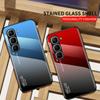 Gradient Tempered Glass Protect Case for Infinix Hot 60 Pro + 60 60i 50 Pro + 40i 30i Note 50 Pro 50s 40 GT 30 Pro Glossy Cover