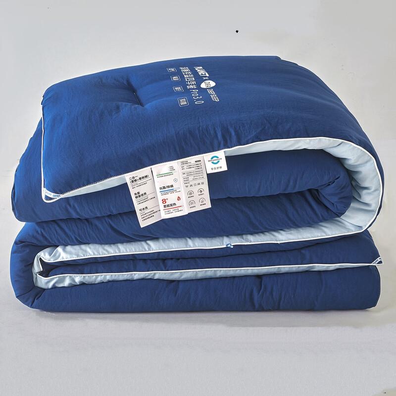 Mling All-Season Deep Sleep Blue Double-Layer Quilt