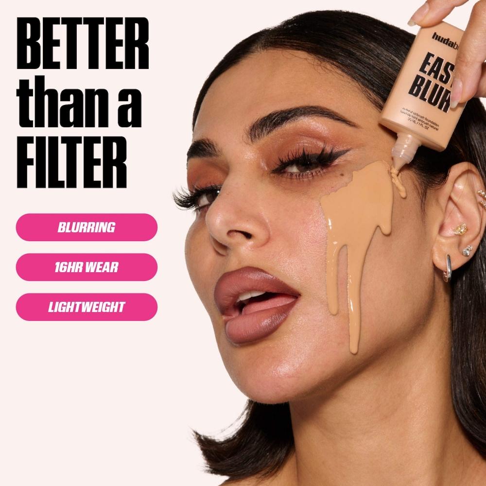 Huda Beauty Easy Blur Airbrush Foundation 1 Oz 30 Ml Golden Milk 307n