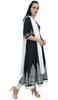 Atasi Digital Printed Black Moss Georgette Long Anarkali Suit Womens Clothing -