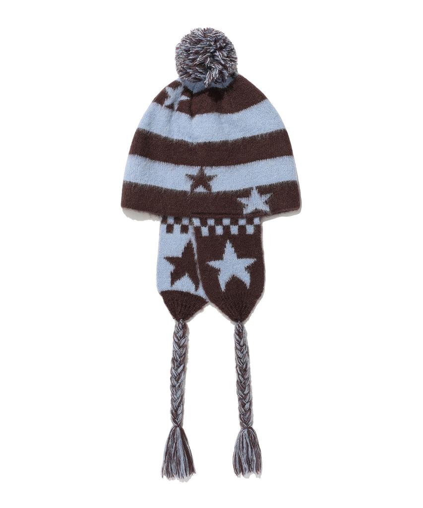 ISTKUNST Star Stripe Earflap Beanie_Blue(Ik2Ffmab22A)