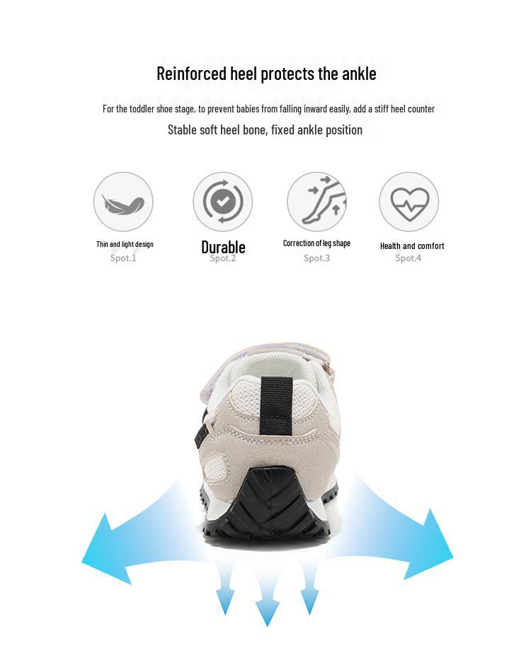 ABCkids5937 Velcro Spring/Autumn Sneakers for Kids - Soft Sole Casual Shoes for Boys & Girls