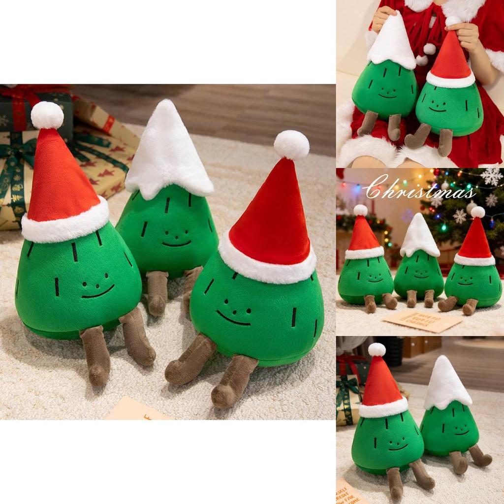 Festive Pine Tree Stuffed Animal With Soft Short Plush For Children