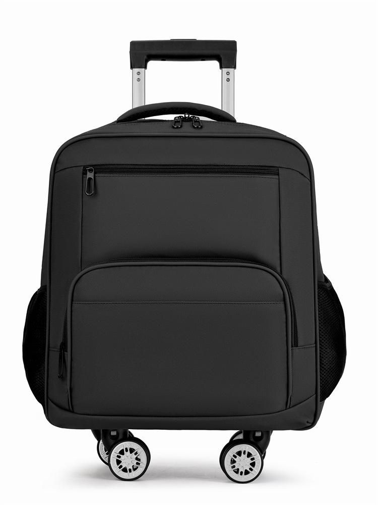 

Detachable Wheeled Travel Backpack with Multi-Pockets for Business, Commute, and Students. Medium: 38*19*42 cm чёрный
