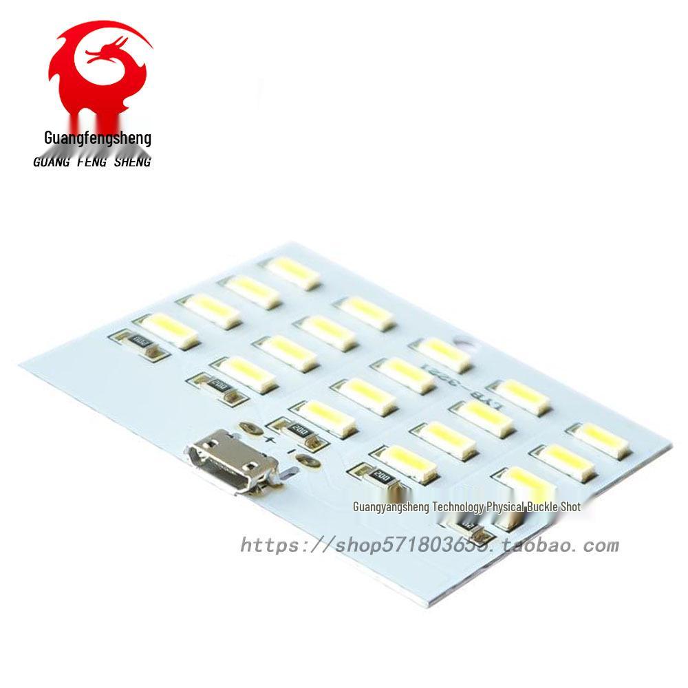 USB-betriebenes LED-Lichtpanel für mobile, Not- oder Nachtbeleuchtung - 8/12/16/20 LEDs