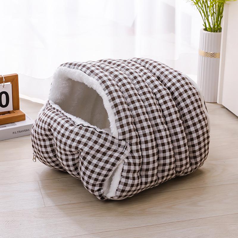 

Теплая бархатная всесезонная моющаяся лежанка для кошки Small (for cats up to 8 lbs / dogs up to 5 lbs)