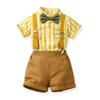 Children Boys Summer Short-Sleeved Shirts  And Shorts  Casual Two Piece