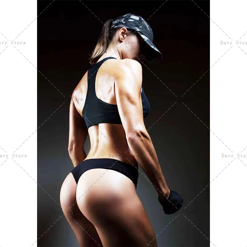 Sexy Fitness Beauty Lose Weight Inspirational Exercise Print Art Canvas Poster for Living Room Decoration Home Wall Picture