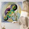 Canvas Painting Robert Delaunay Circles