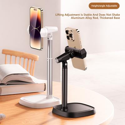 Verstellbarer Einziehbarer Handy-Ständer Für iPhone Xiaomi Huawei Redmi Live-Übertragung Handy-Halter Schreibtisch-Ständer Handy-Zubehör