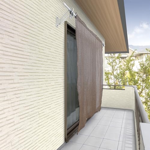 Takasho Cool Shade Air Mocha 1.8 x 2m Polyethylene CLS Sunshade, 1.4x More Breathable than Conventional Products, UV Protection, Sunshade, Awning, Bal