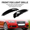 Front Lower Bumper Grille Fog Light Cover 8P0807682 8P0807681 Fit A3 8P S-Line 2009-2012