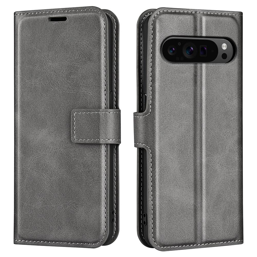 For Google Pixel 9 Pro XL Anti-Scratch Leather Case Calf Texture Phone Wallet Cover
