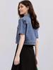 Spring/Summer 2025 Women's Loose Fit Short Sleeve Denim Jacket - New Trendy Design