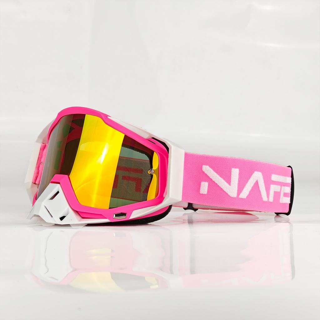 ATV Motorcycle Goggles Suitable for Adults, Anti UV Protective Glasses for Cruiser Scooter Off-road Ski Mountain Cycling Outdoor