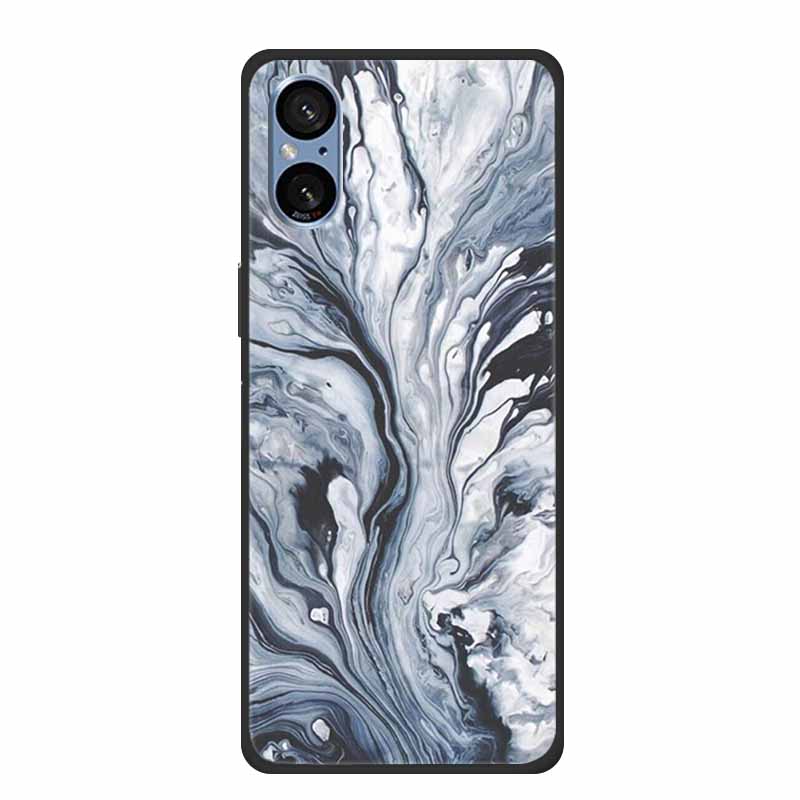 For Sony Xperia 5 V Case Marble Shockproof Soft Silicone TPU Back Cover For Sony Xperia5 V 5V 5G Phone Cases XQ-DE54 New Fundas