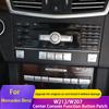 Para Mercedes Benz Classe E W212 W207 C207 A207 2009-2012 2013 2014 2015, Capa de Botão de Função ES Multimedia do Ar Condicionado do Carro