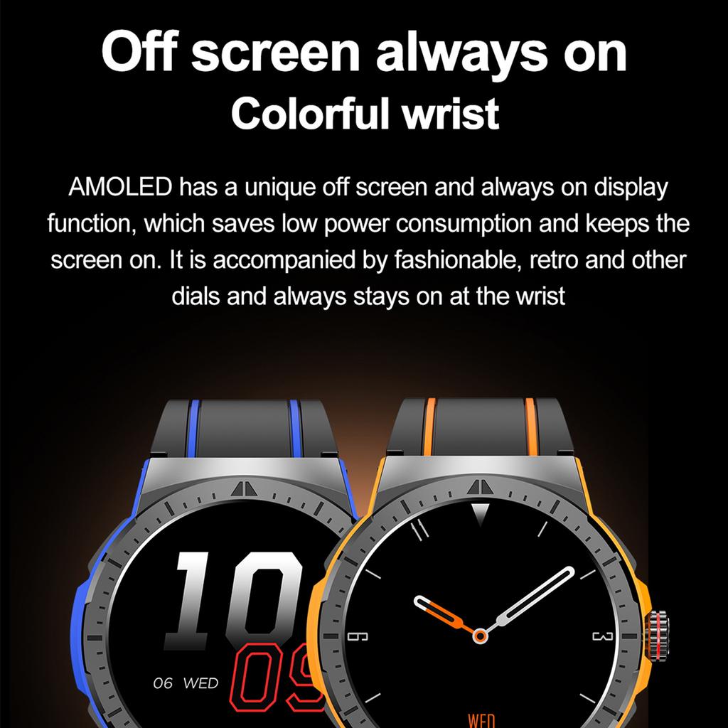 HK52 1.43-inch AMOLED Screen Bluetooth-compatible Call Smart Watch Multiple Sports Mode Bracelet