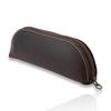 Bag Slim Leather Pencil Large Simple Design for Adults Case Made Only from the Top Surface of Cowhide Zipper Stylish Leather Pencil Case for Genuine