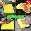 Double-Sided Coral Fleece Car Wash Towel - Absorbent Cleaning & Drying Cloth