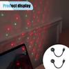 USB Car Roof Star Projector Night Light, Adjustable Car Interior Atmosphere Lamp Star Lights with 9 Modes, Portable Sound Activated LED Ambient Light