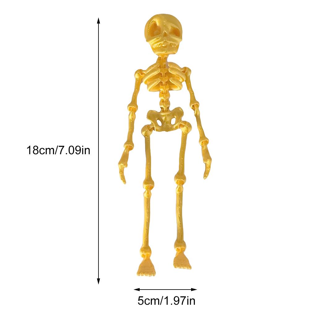 Poseable Skeleton Fridge Magnet with Movable Joints Mini Magnetic Skeleton Fridge Magnets for Kitchen Office and Locker Decor
