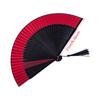 Foldable Black Fan Folding Hand Fan For Women Attire Women Bamboos Hand Fan Ideal For Parties Weddings And Decorations