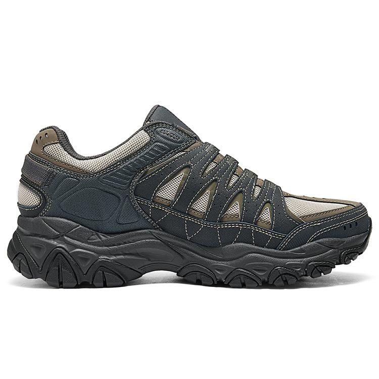Skechers Outdoor Comfortable Versatile Low-Top Hiking Shoes Men Hiking Shoes Gray 237610-BKTP