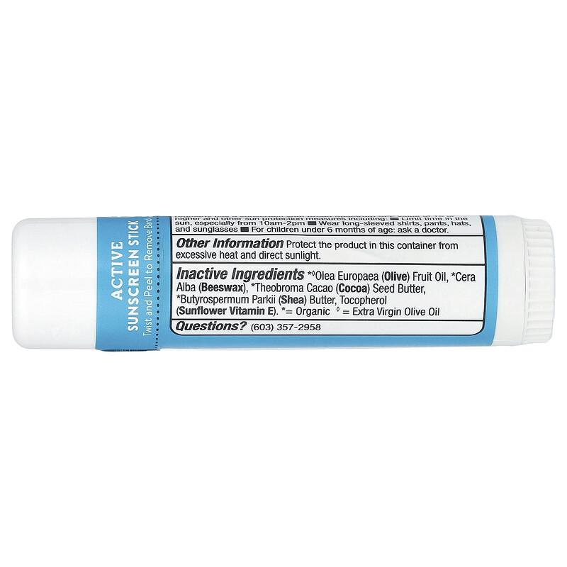 Active Sunscreen Stick, SPF 35, Unscented, 0.65 oz (18.4 g)