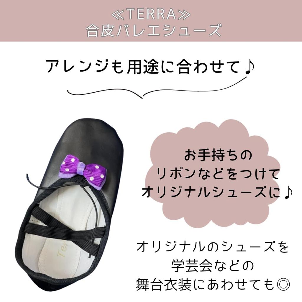 Ballet Specialty Store Mignon TERRA Ballet Durable and Soft Synthetic for Electone and Tai and Women 22cm Shoes, Leather, Chi, Children, Adults, (Size