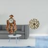 Horse Clock Desktop Figurine Metal Wall Sculpture Art Decoration Crafts Collection Statue Animal