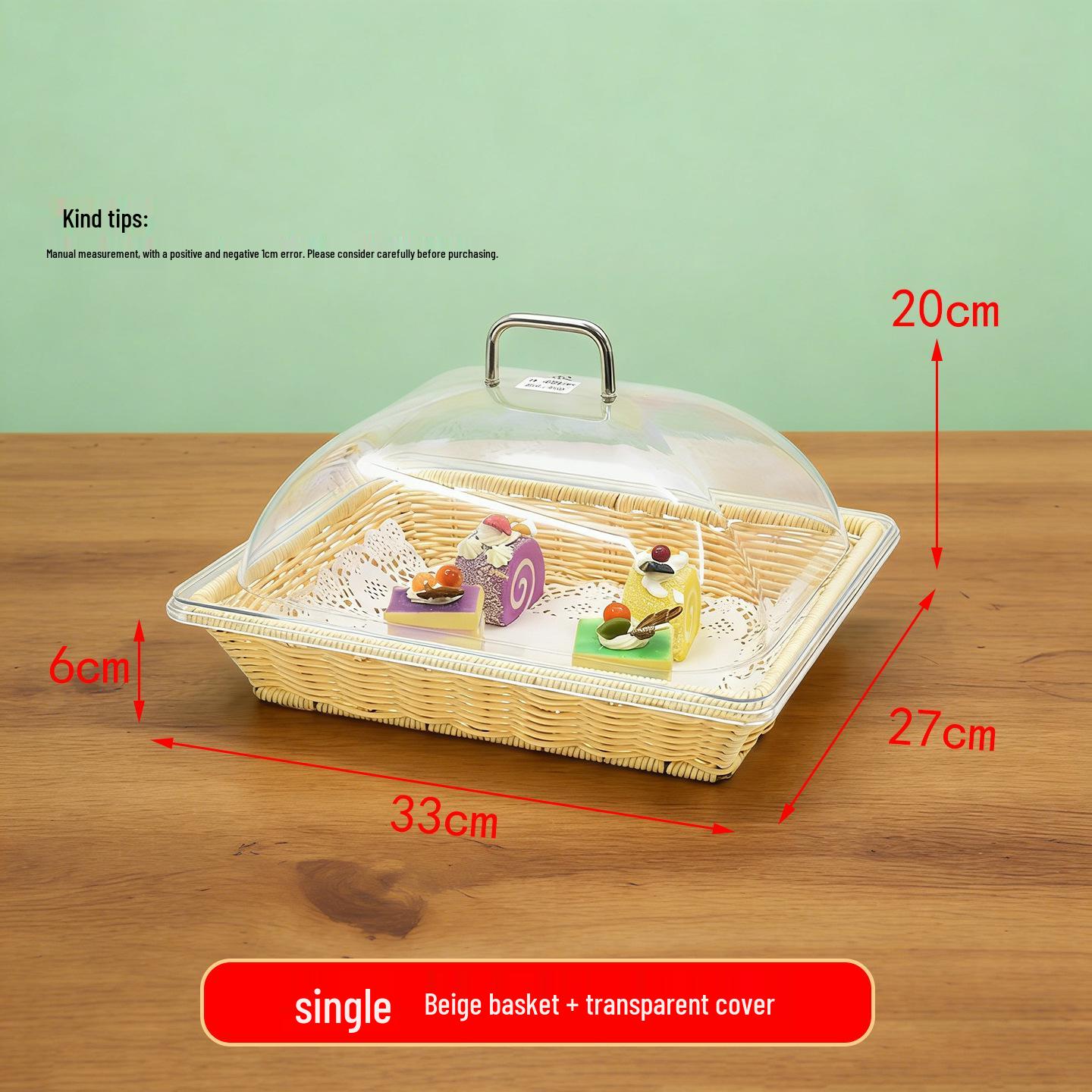 Creative Three-Tier Pastry & Fruit Basket with Lid - Buffet Dessert Tray & Multi-Layer Food Stand