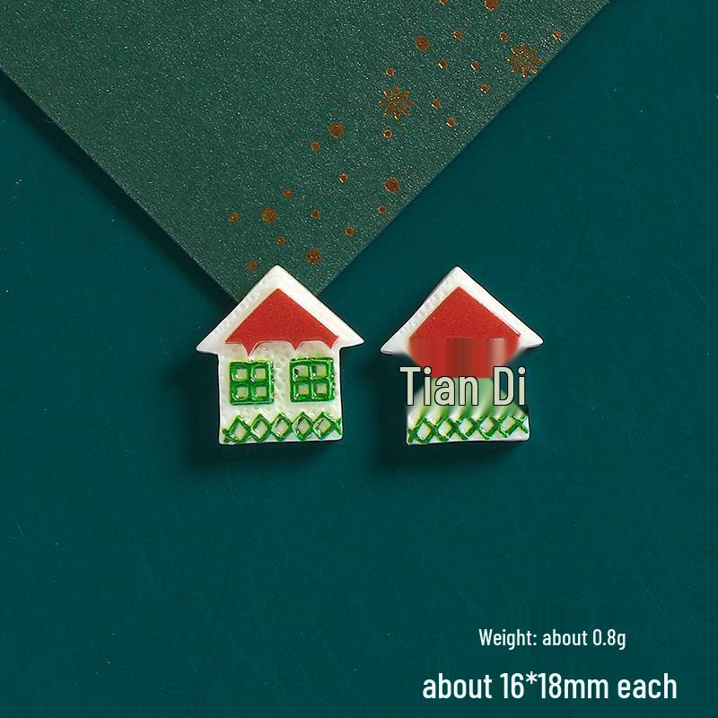 DIY Cartoon Santa & Reindeer Resin Accessories for Phone Cases & Hair Ties