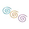 3pcs Spiral Cable Knitting Needle DIY Rustproof Metal Cable Needle Shawl Pin Practical Round Spiral Needle for Sweaters