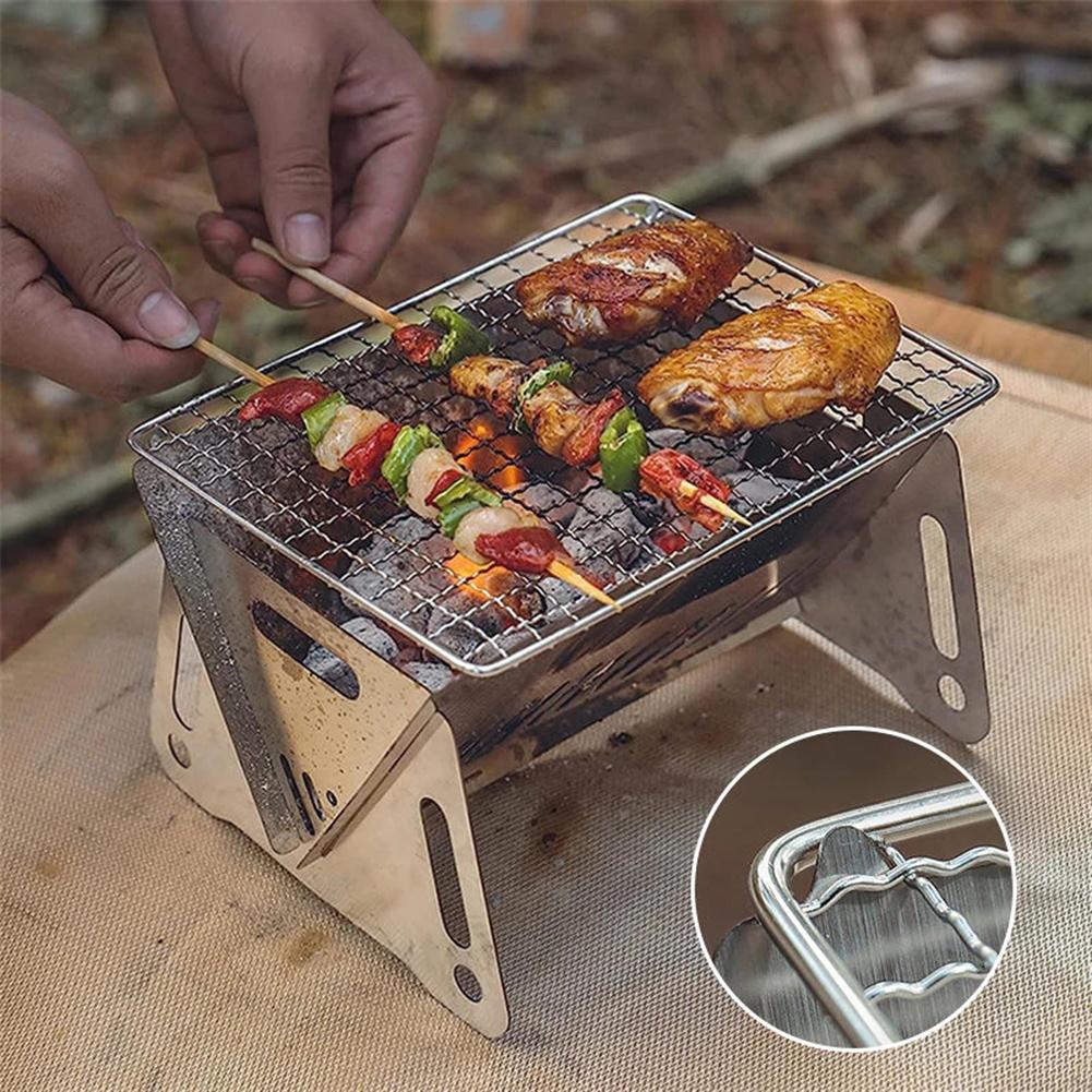 Outdoor Klappgrills Hochtemperaturbeständiger BBQ-Ofen zum Kochen Picknick