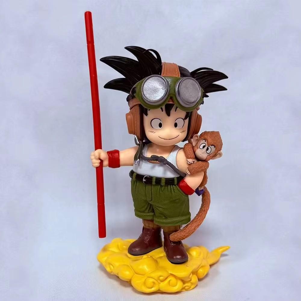s Anime Dragon Ball Son Goku Figure With Monkey Kid Goku Action Figure16cm Pvc Statue Collection Model Toys Lovely Gifts@